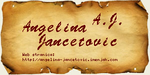 Angelina Jančetović vizit kartica
